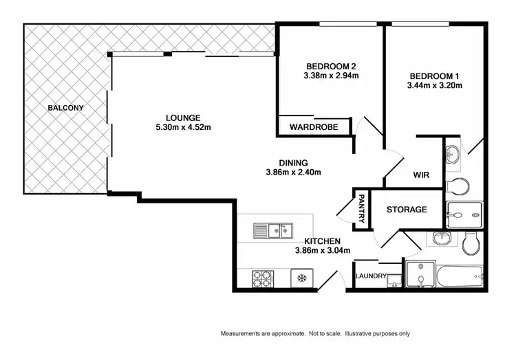 Floorplan of Homely apartment listing, 23/47 Stowe Avenue, Campbelltown NSW 2560
