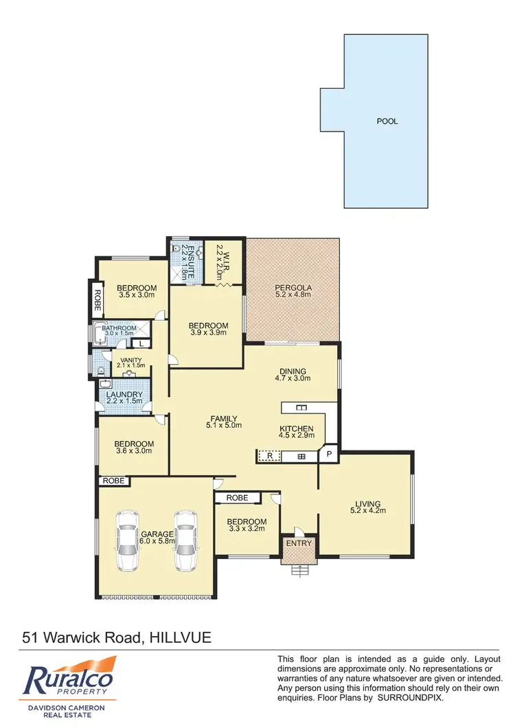 Floorplan of Homely house listing, 51 Warwick Road, Tamworth NSW 2340