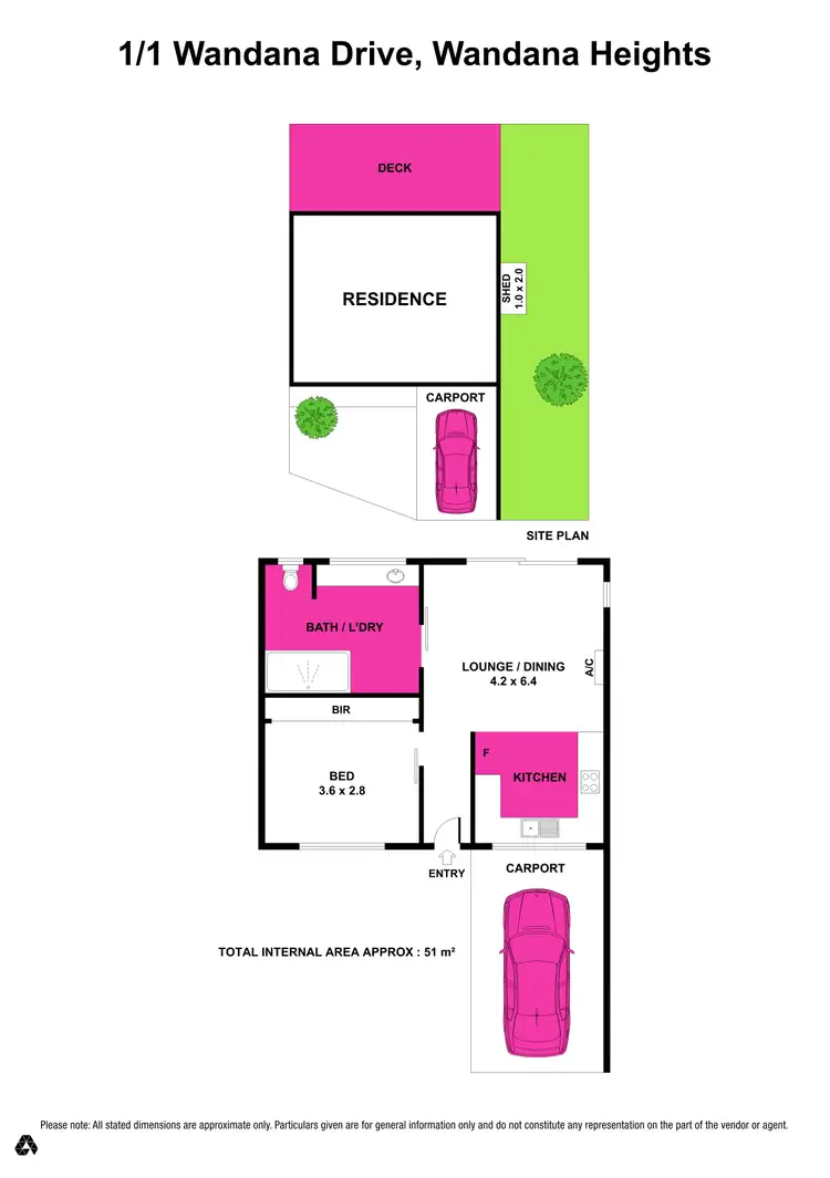 Floorplan of Homely house listing, 1/1 Wandana Drive, Wandana Heights VIC 3216