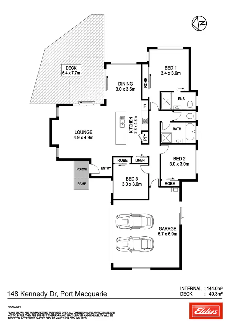 Floorplan of Homely house listing, 148 Kennedy Drive, Port Macquarie NSW 2444