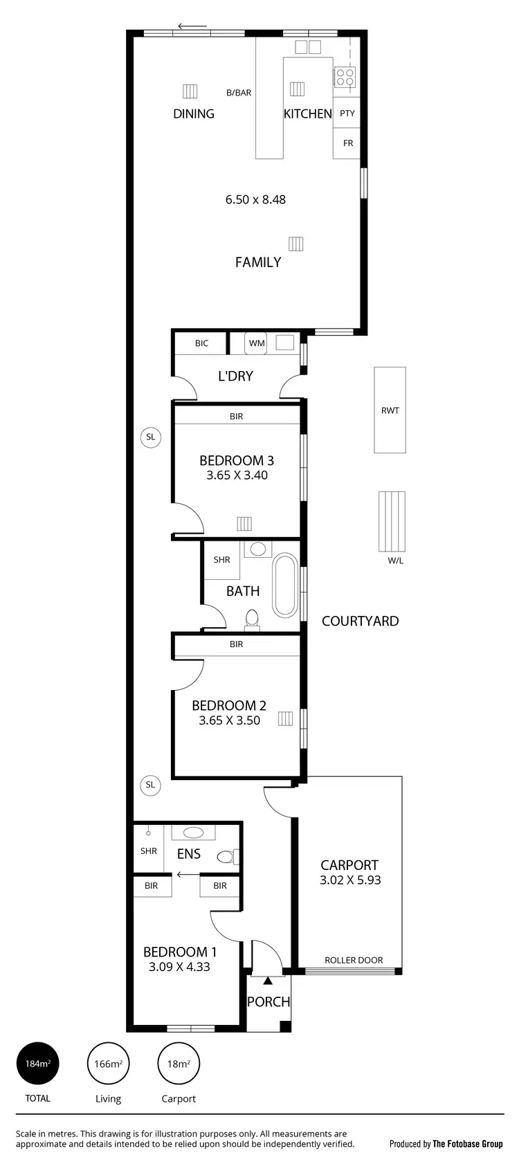Floorplan of Homely house listing, 74A La Perouse Avenue, Flinders Park SA 5025