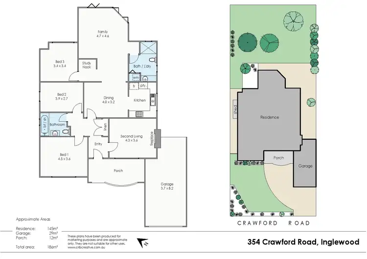 Floorplan of Homely house listing, 354 Crawford Road, Inglewood WA 6052