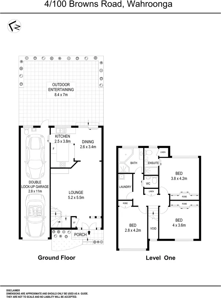 Floorplan of Homely townhouse listing, 4/100 Browns Road, Wahroonga NSW 2076