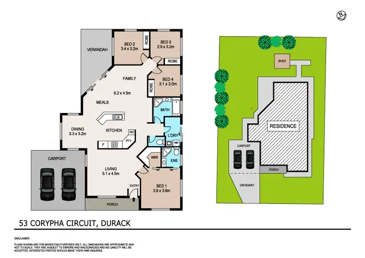 Floorplan of Homely house listing, 53 Corypha Circuit, Durack NT 830