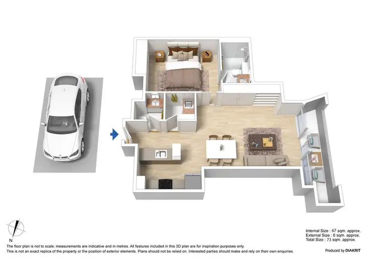 Floorplan of Homely apartment listing, 5406/7 Riverside Quay, Southbank VIC 3006
