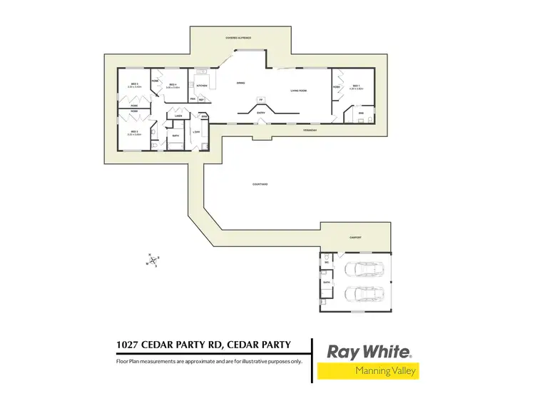 Floorplan of Homely rural property listing, CedarView 1027 Cedar Party Road, Wingham NSW 2429
