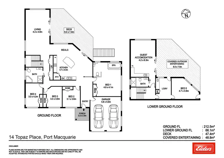 Floorplan of Homely house listing, 14 Topaz Place, Port Macquarie NSW 2444