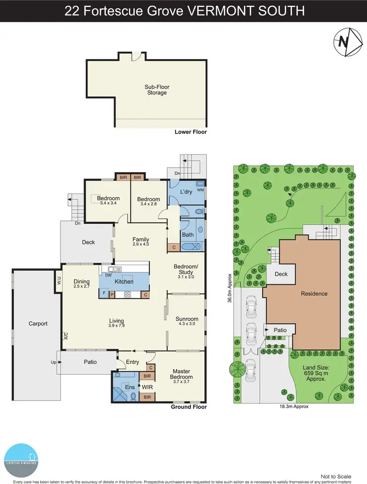Floorplan of Homely house listing, 22 Fortescue Grove, Vermont South VIC 3133