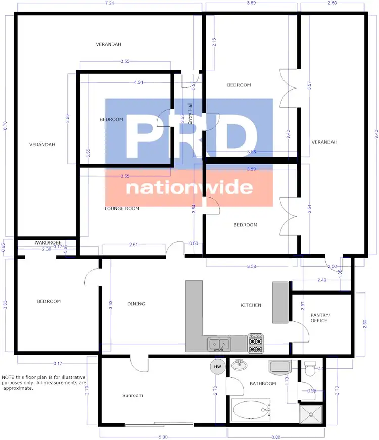 Floorplan of Homely rural property listing, 650 Cawongla Road, Larnook Via, Kyogle NSW 2474