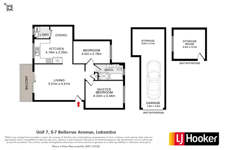 Floorplan of Homely apartment listing, 7/5-7 Bellevue Avenue, Lakemba NSW 2195