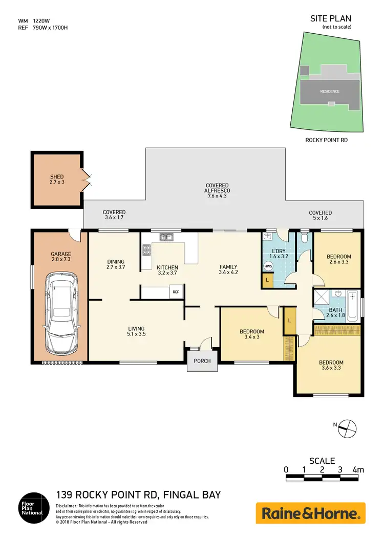 Floorplan of Homely house listing, 139 Rocky Point Road, Fingal Bay NSW 2315