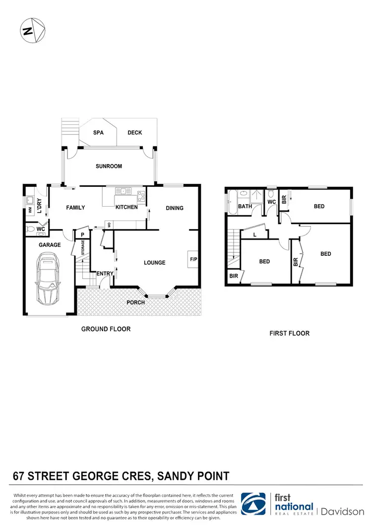 Floorplan of Homely house listing, 67 St George Cres, Sandy Point NSW 2172