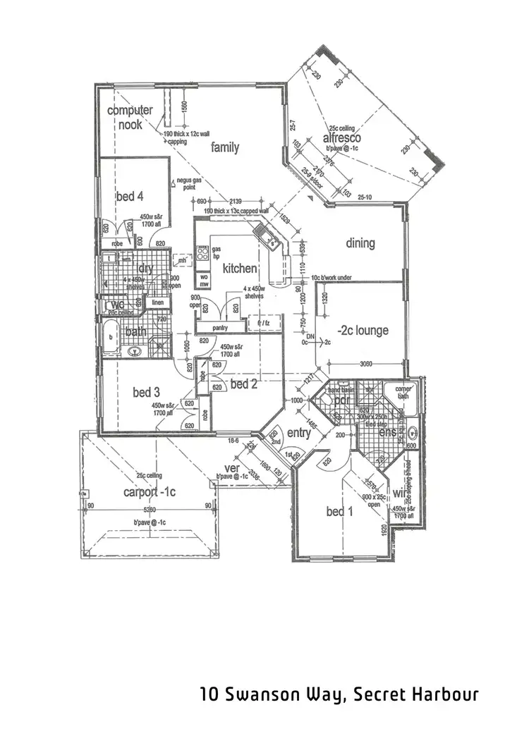 Floorplan of Homely house listing, 10 Swanson Way, Secret Harbour WA 6173