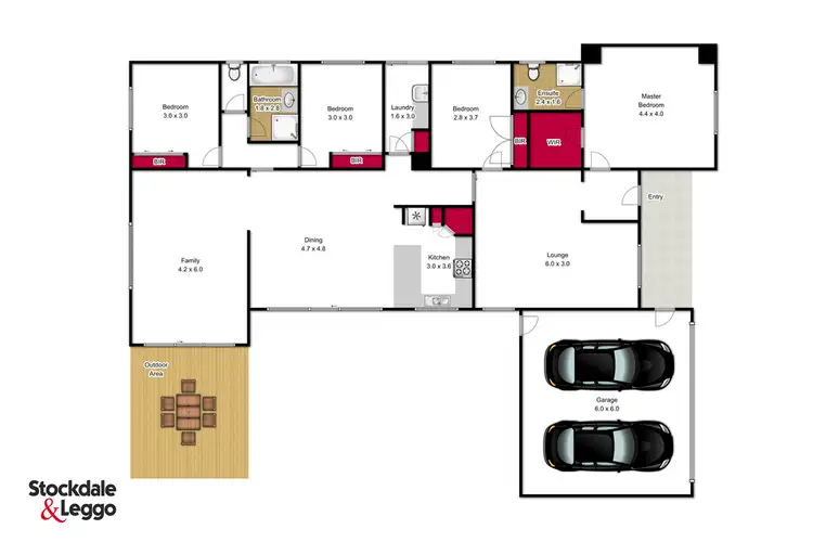 Floorplan of Homely house listing, 32 Connaught Way, Traralgon VIC 3844