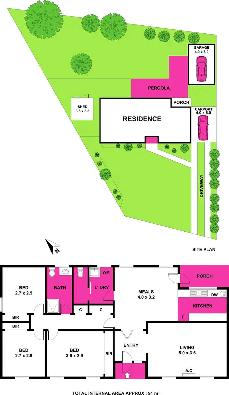 Floorplan of Homely house listing, 12 Sputnik Court, Whittington VIC 3219