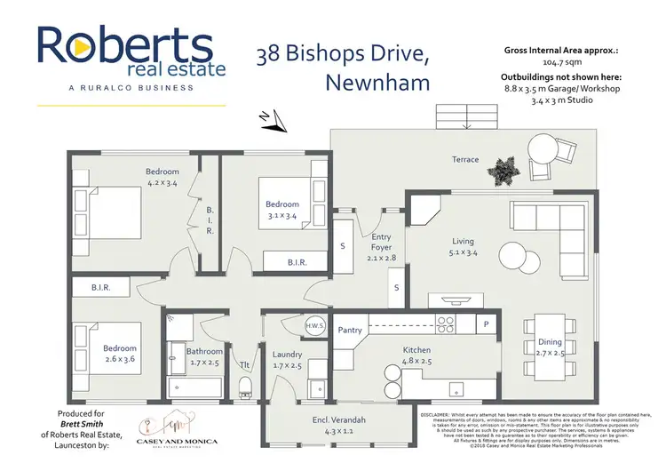 Floorplan of Homely house listing, 38 Bishops Drive, Newnham TAS 7248