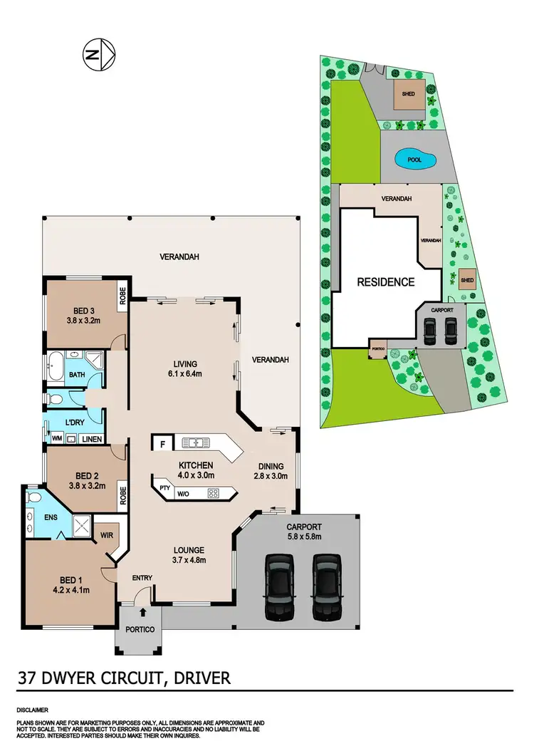 Floorplan of Homely house listing, 37 Dwyer Circuit, Driver NT 830