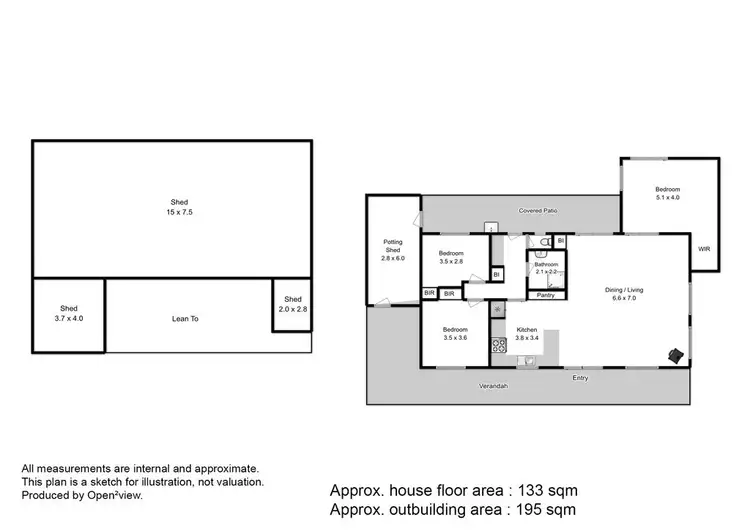 Floorplan of Homely rural property listing, 400 Craiglea Road, Campania TAS 7026