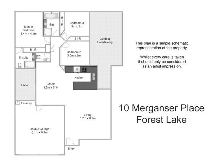 Floorplan of Homely house listing, 10 Merganser Place, Forest Lake QLD 4078