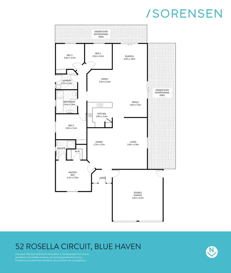 Floorplan of Homely house listing, 52 Rosella Circuit, Blue Haven NSW 2262