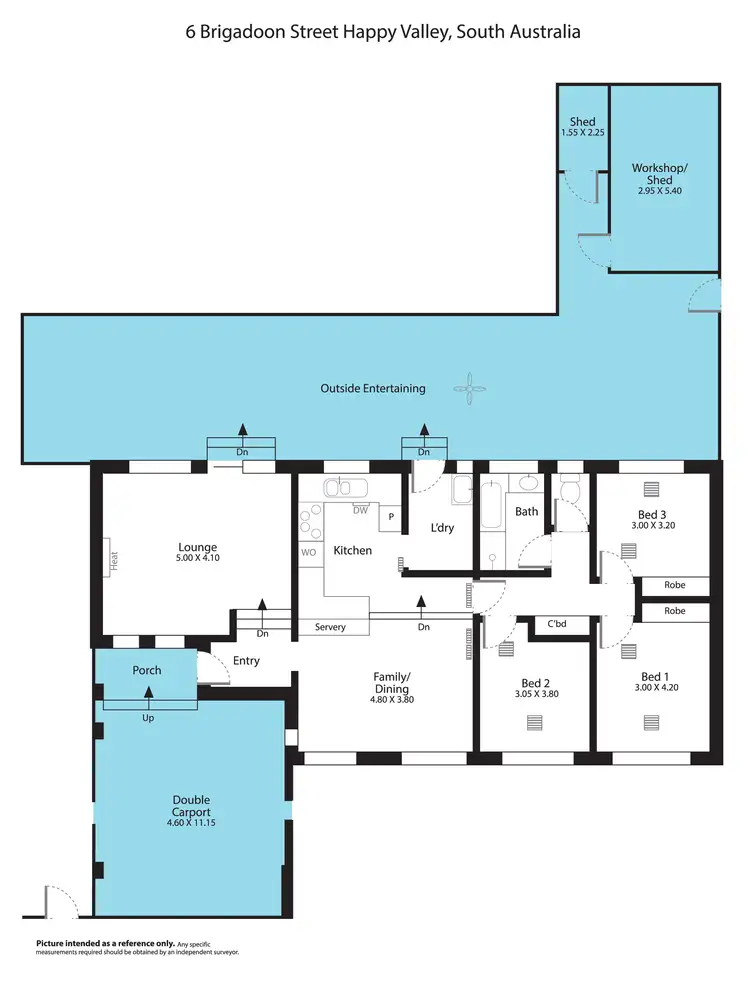Floorplan of Homely house listing, 6 Brigadoon Street, Happy Valley SA 5159