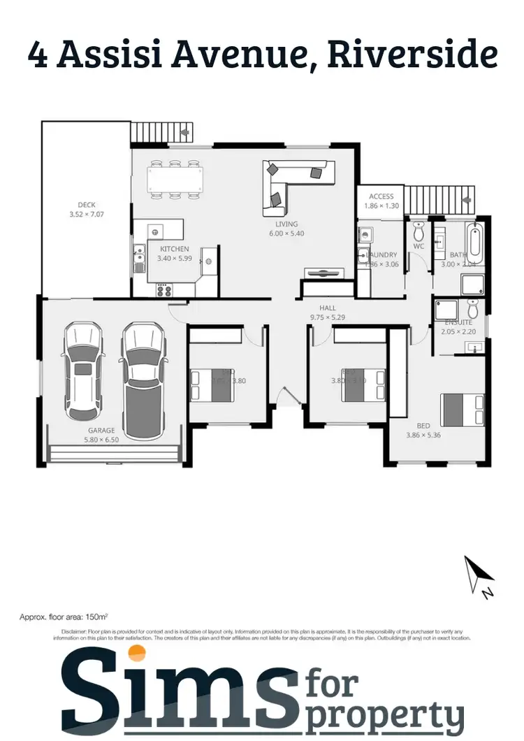 Floorplan of Homely house listing, 4 Assisi Avenue, Riverside TAS 7250