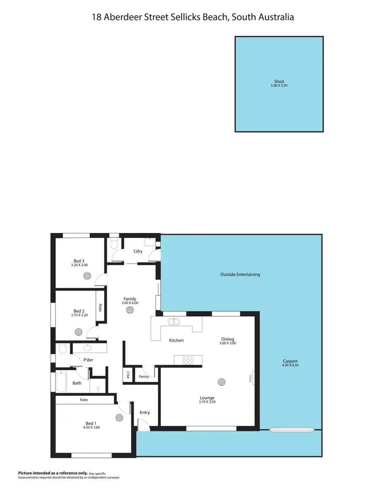 Floorplan of Homely house listing, 18 Aberdeen Street, Sellicks Beach SA 5174