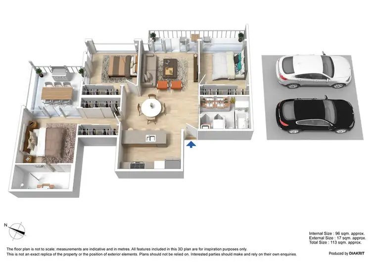 Floorplan of Homely apartment listing, 352/183 City Road, Southbank VIC 3006