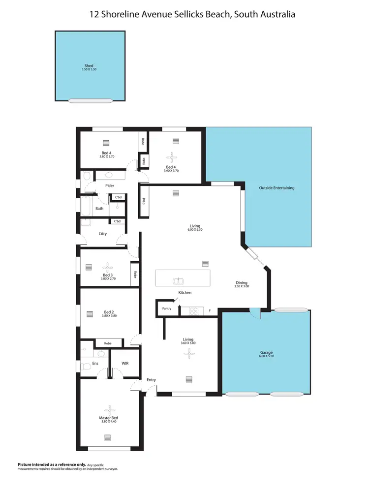Floorplan of Homely house listing, 12 Shoreline Avenue, Sellicks Beach SA 5174