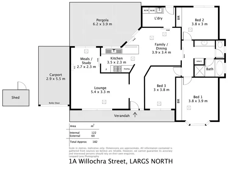 Floorplan of Homely house listing, 1a Willochra Street, Largs North SA 5016