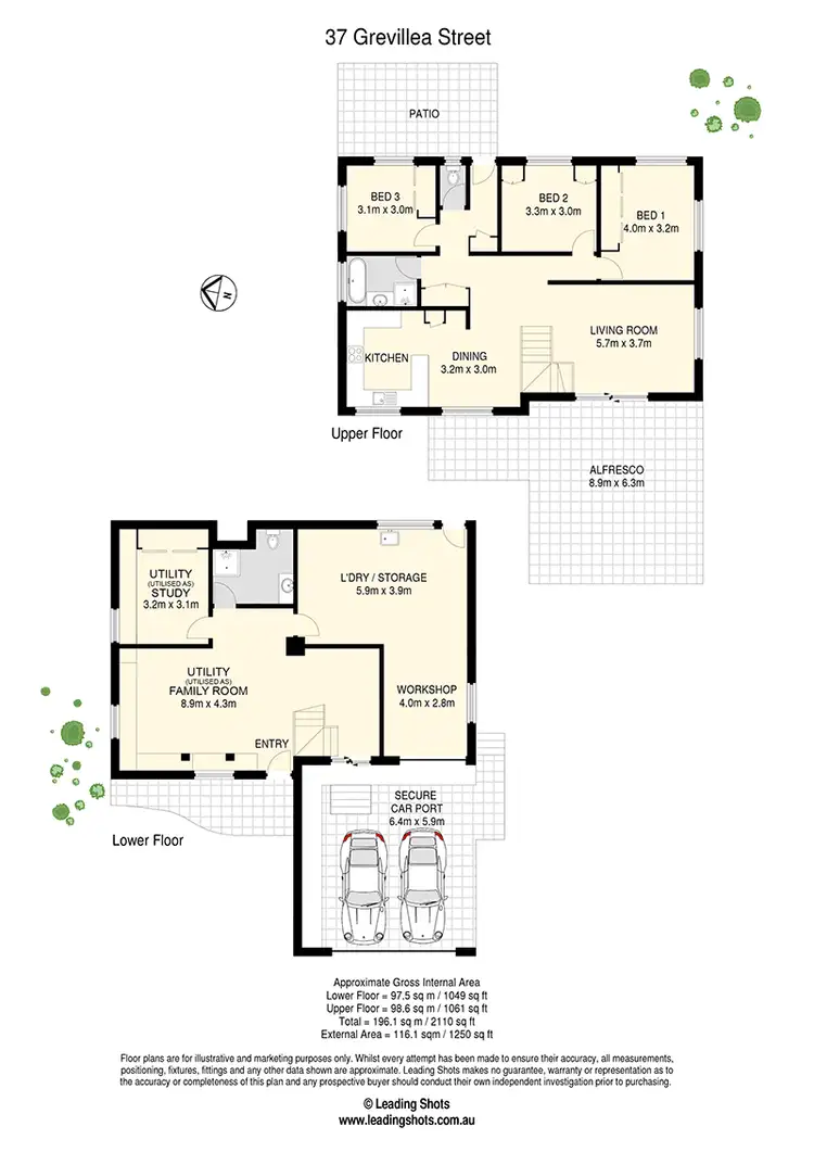 Floorplan of Homely house listing, 37 Grevillea Street, Everton Hills QLD 4053