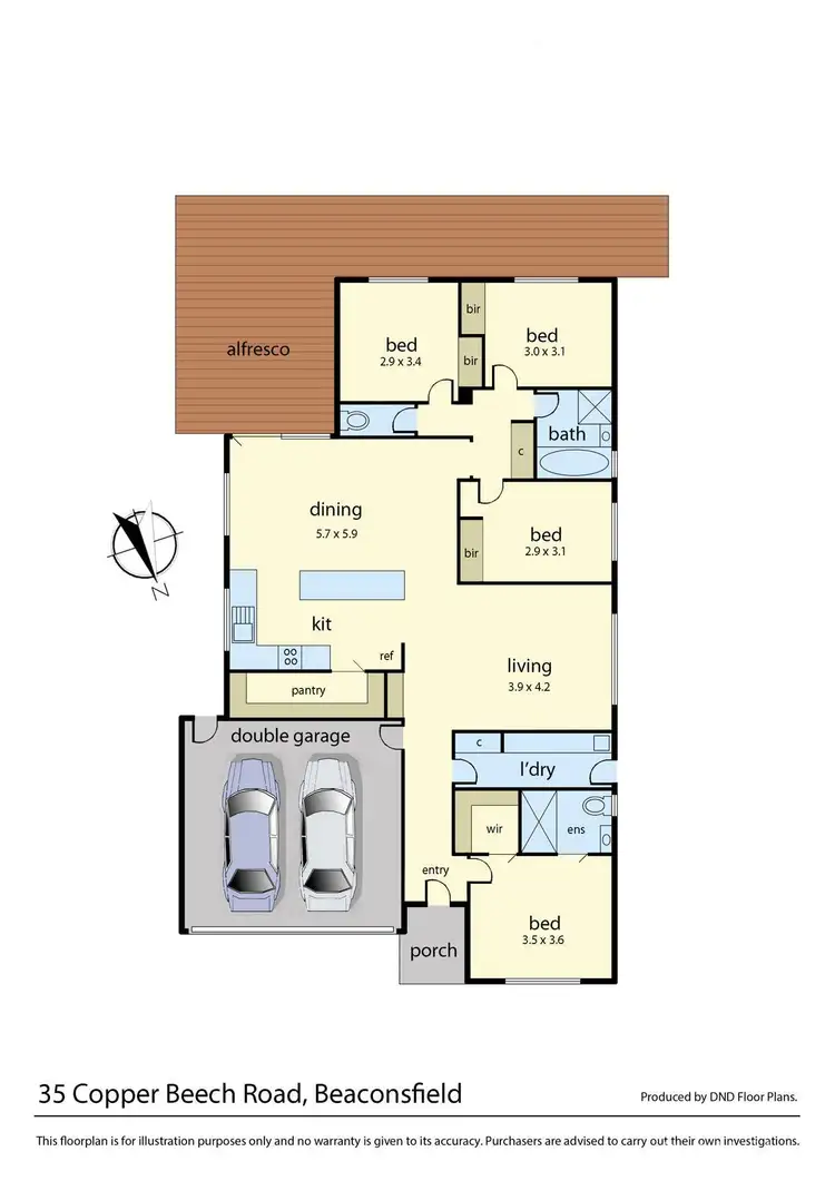 Floorplan of Homely house listing, 35 Copper Beech Road, Beaconsfield VIC 3807