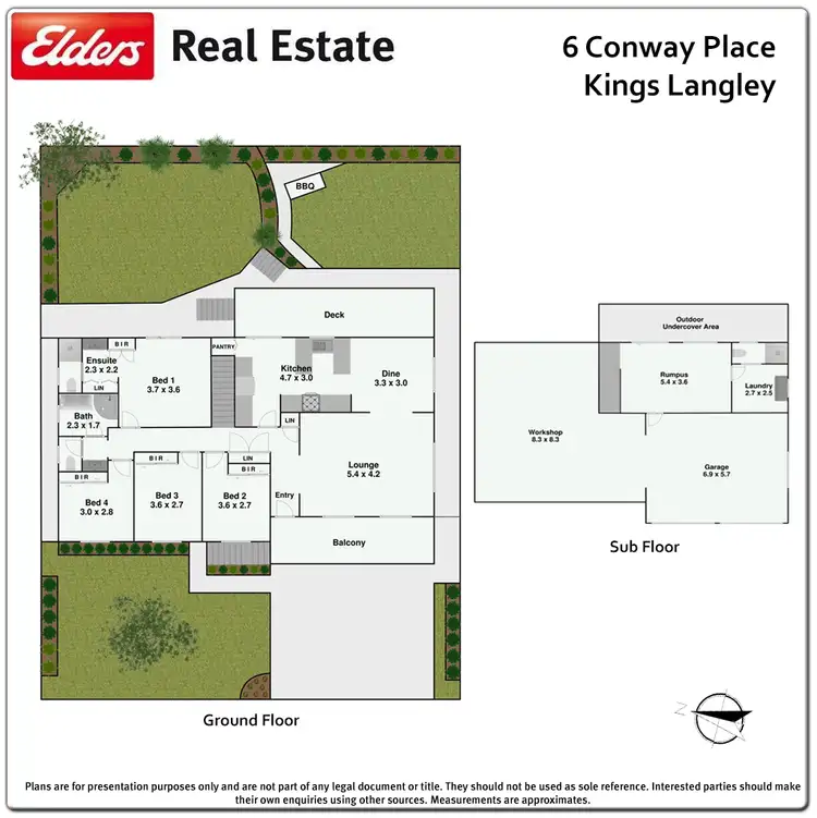 Floorplan of Homely house listing, 6 Conway Place, Kings Langley NSW 2147