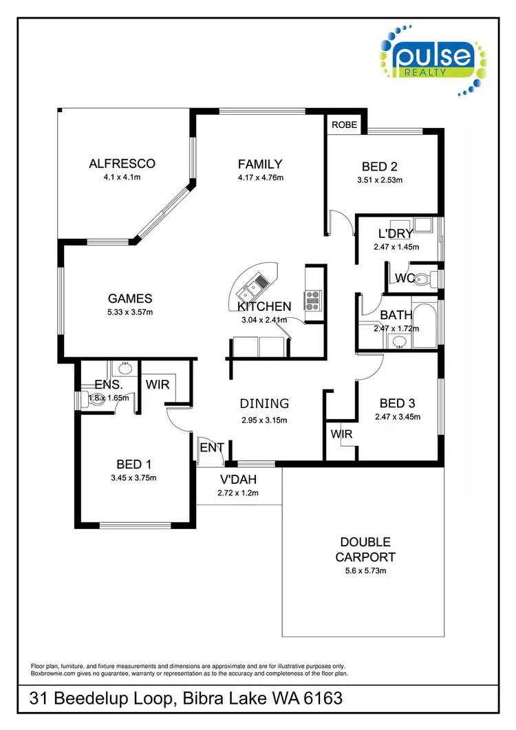 Floorplan of Homely house listing, 31 Beedelup Loop, Bibra Lake WA 6163