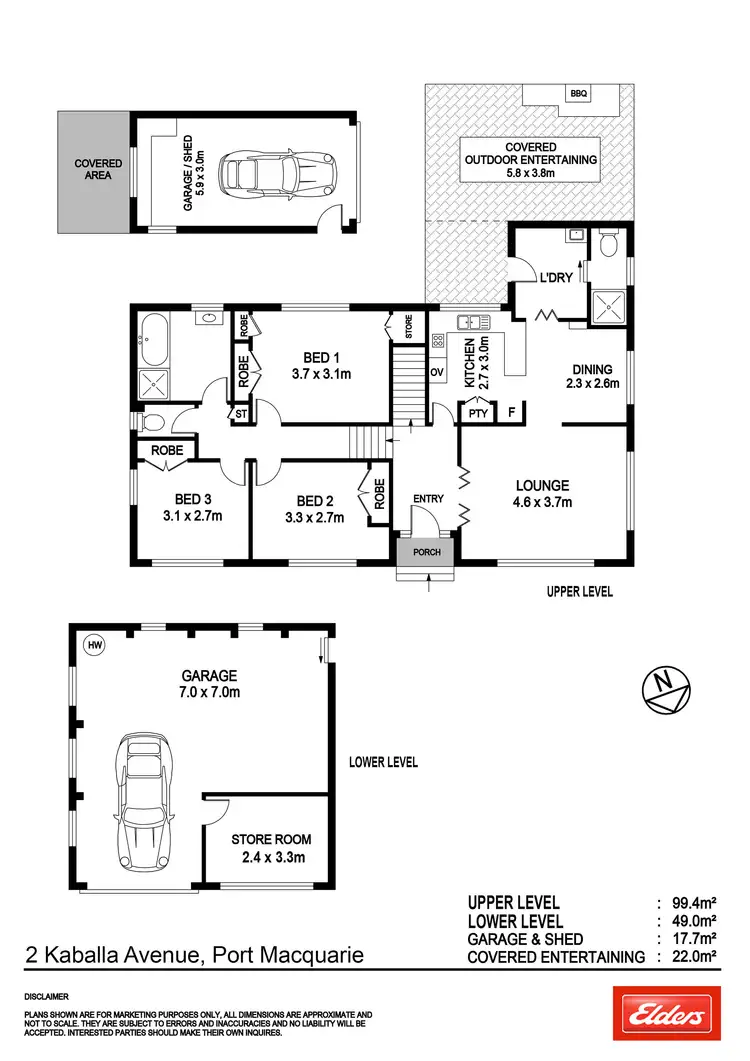 Floorplan of Homely house listing, 2 Kaballa Avenue, Port Macquarie NSW 2444