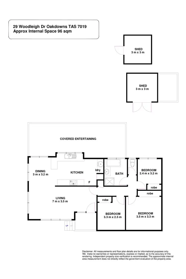 Floorplan of Homely house listing, 29 Woodleigh Drive, Oakdowns TAS 7019