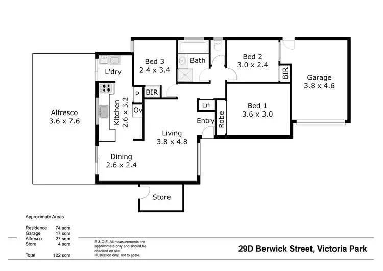 Floorplan of Homely villa listing, 29D Berwick Street, Victoria Park WA 6100