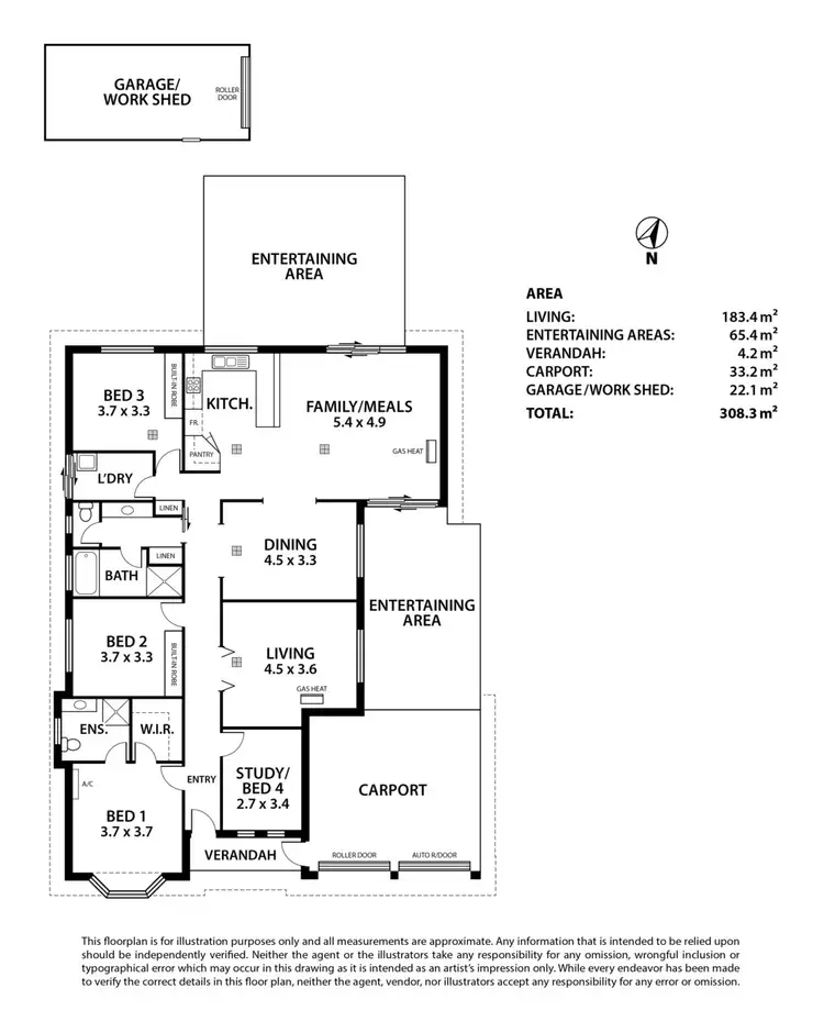 Floorplan of Homely house listing, 20 Hooper Road, Strathalbyn SA 5255