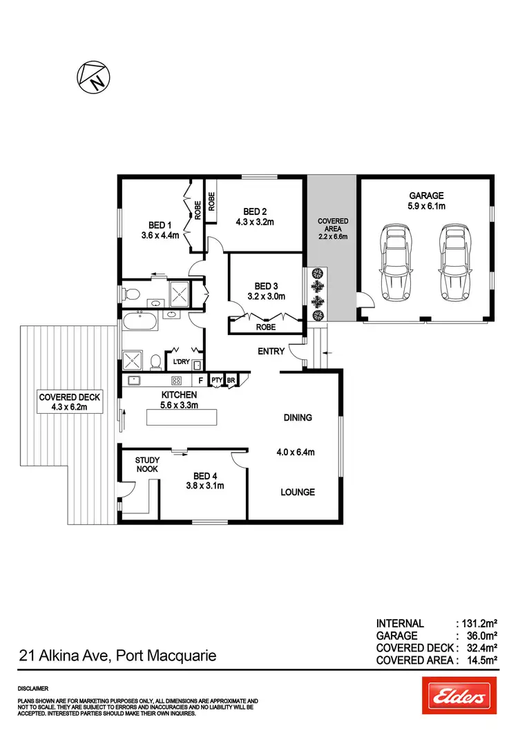 Floorplan of Homely house listing, 21 Alkina Avenue, Port Macquarie NSW 2444