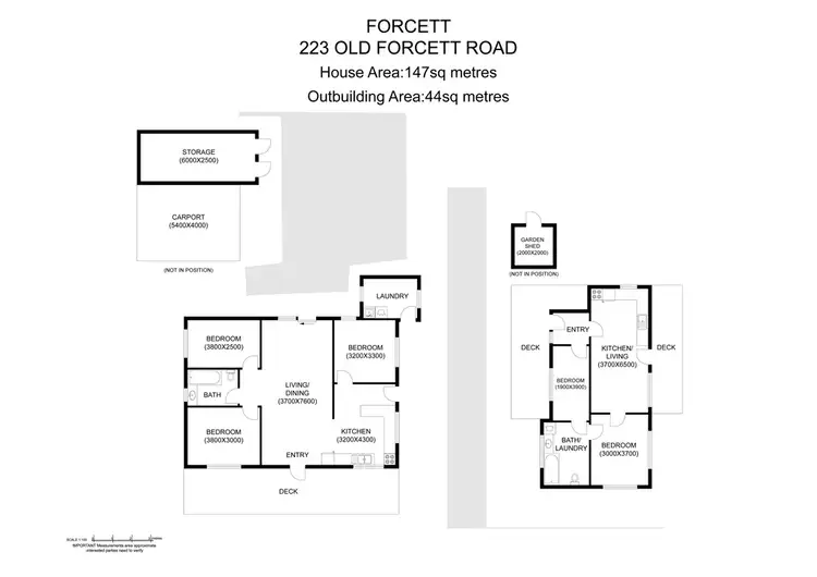 Floorplan of Homely house listing, 223 Old Forcett Road, Forcett TAS 7173