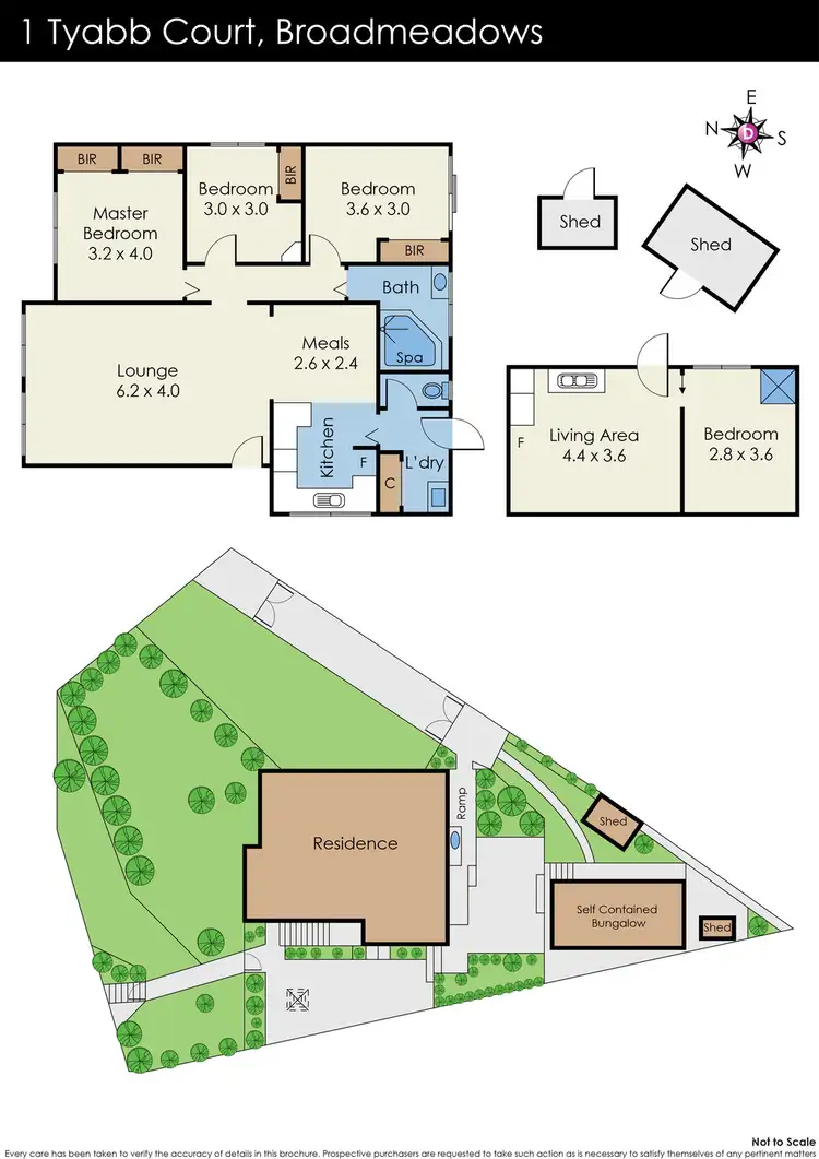 Floorplan of Homely house listing, 1 Tyabb Court, Broadmeadows VIC 3047