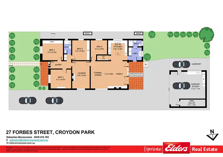 Floorplan of Homely house listing, 27 Forbes Street, Croydon Park NSW 2133