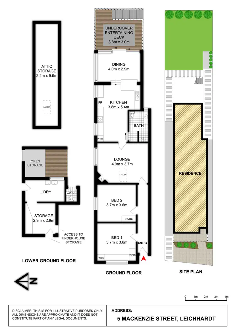 Floorplan of Homely house listing, 5 Mackenzie Street, Leichhardt NSW 2040