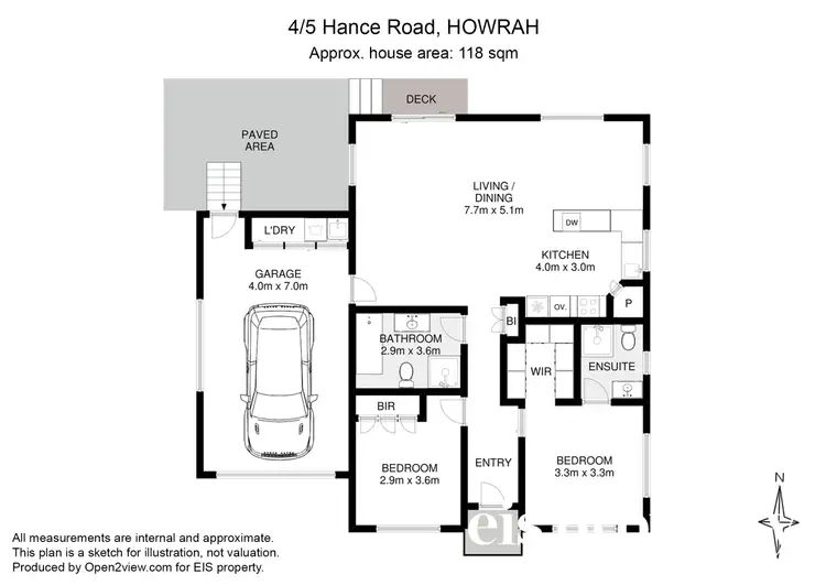 Floorplan of Homely unit listing, 4/5 Hance Road, Howrah TAS 7018