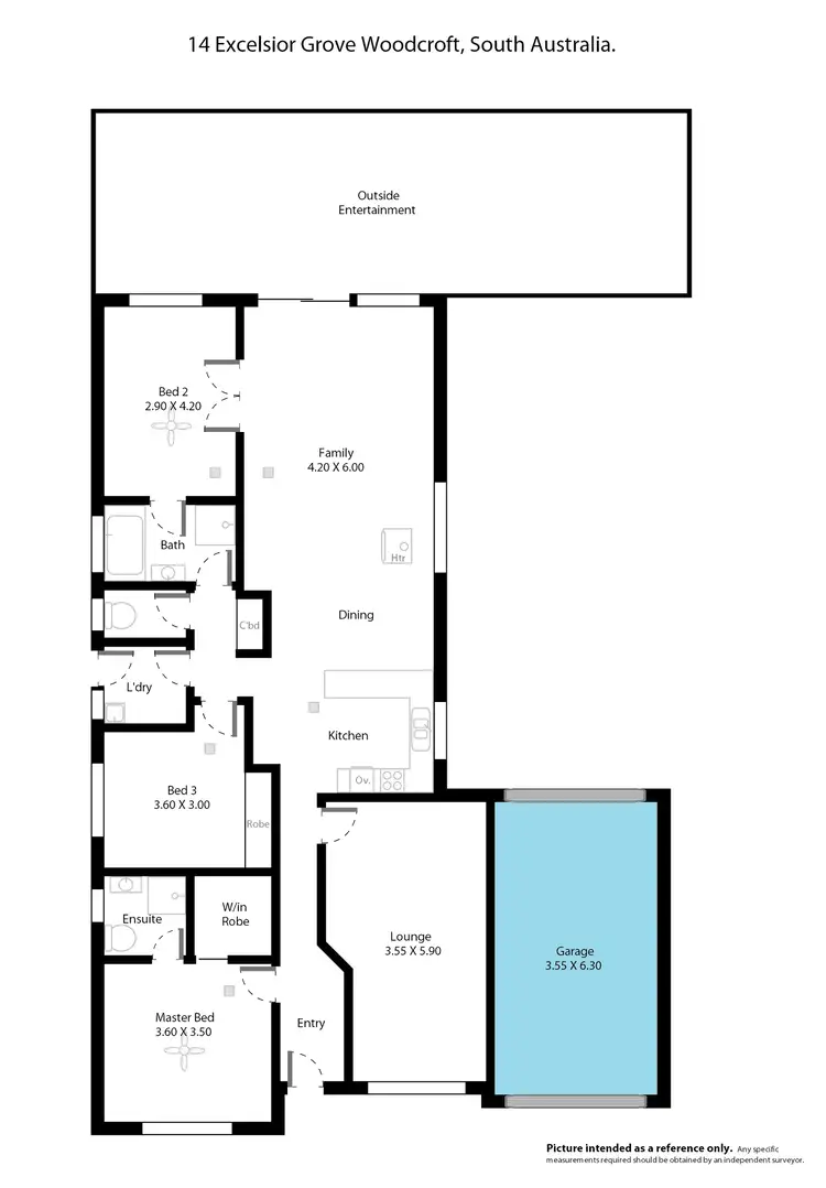 Floorplan of Homely house listing, 14 Excelsior Grove, Woodcroft SA 5162