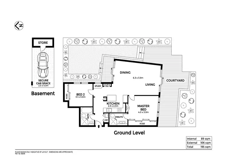 Floorplan of Homely unit listing, G03/27 George Street, Marrickville NSW 2204