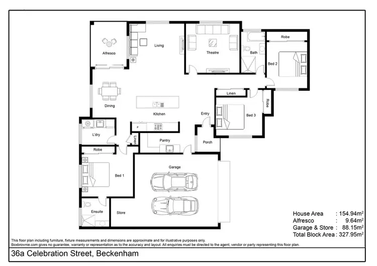 Floorplan of Homely house listing, 36 A Celebration Street, Beckenham WA 6107