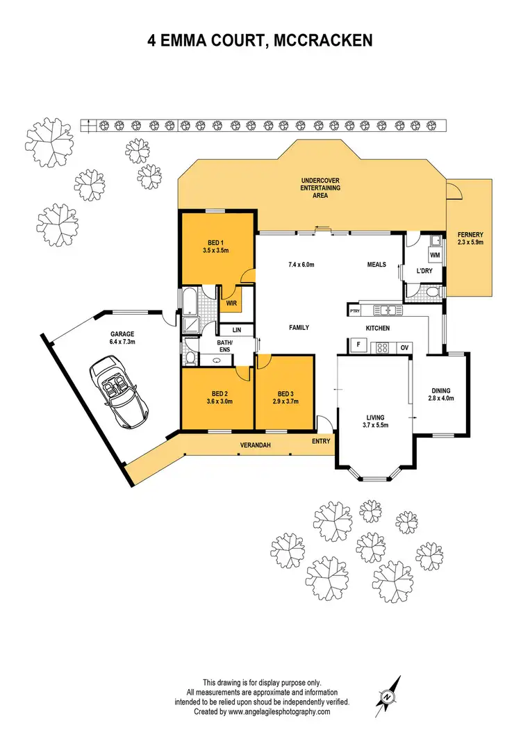 Floorplan of Homely house listing, 4 Emma Court, Mccracken SA 5211