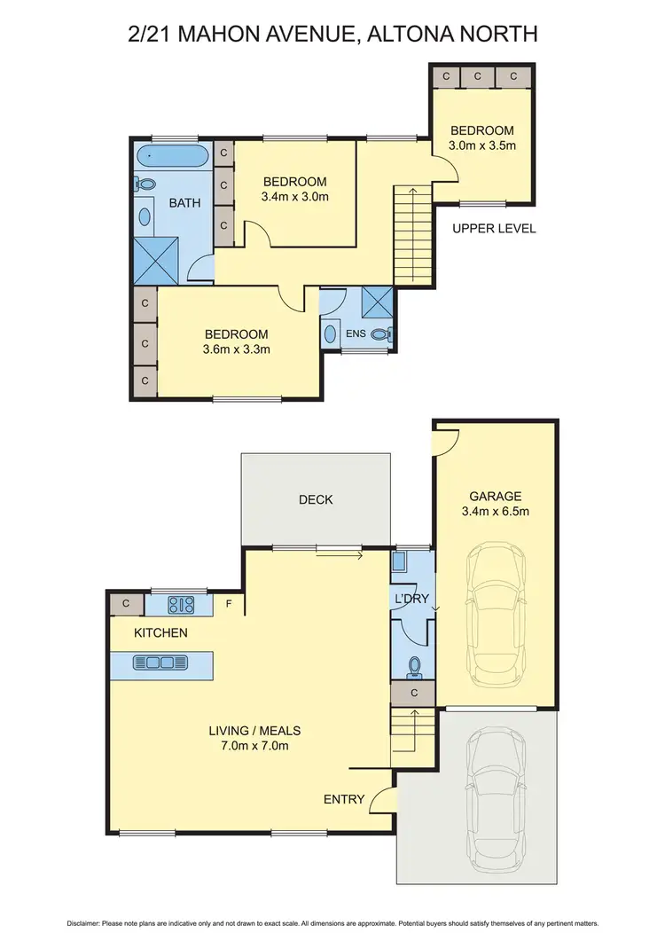 Floorplan of Homely townhouse listing, 2/21 Mahon Ave, Altona North VIC 3025