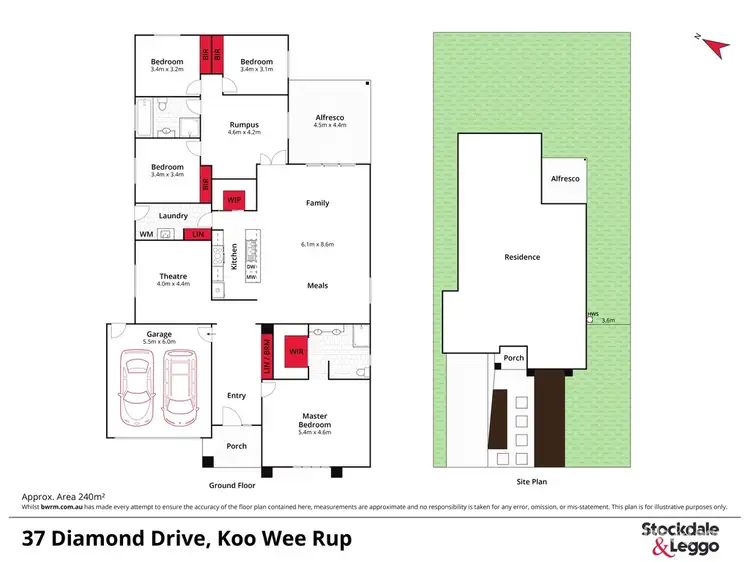 Floorplan of Homely house listing, 37 Diamond Drive, Koo Wee Rup VIC 3981